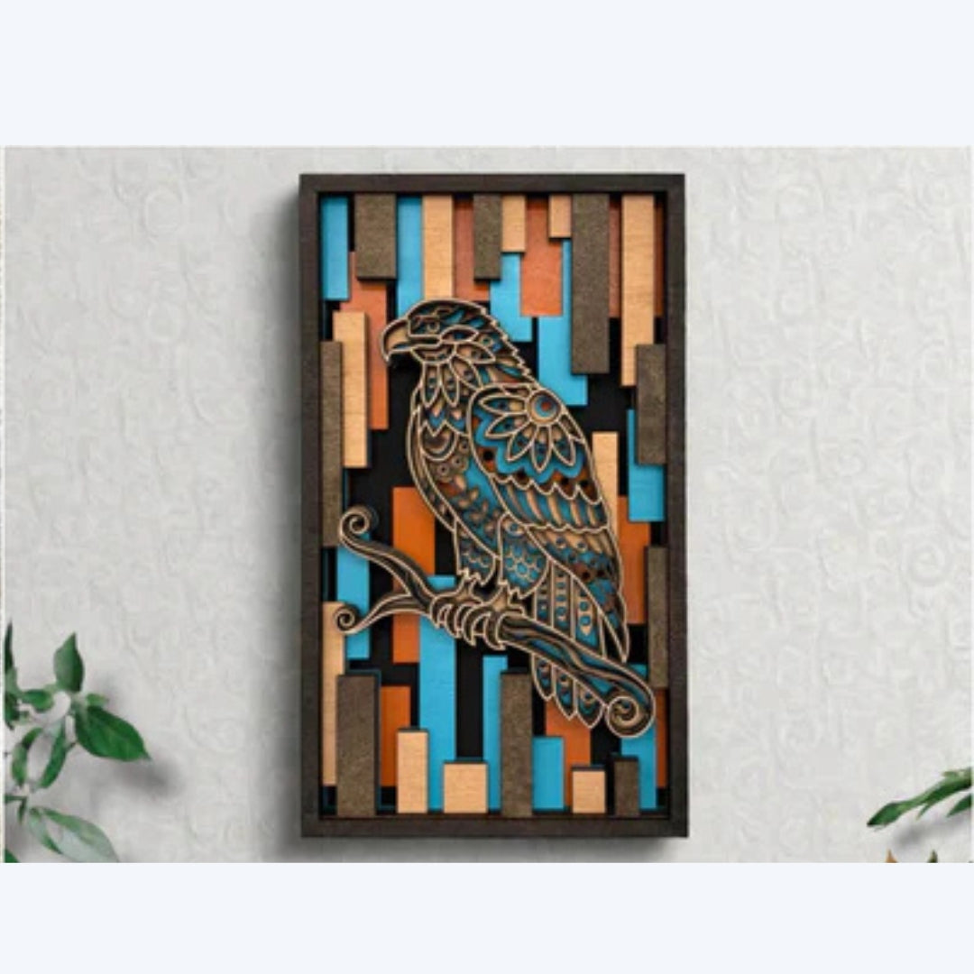 Layered Animal Sign - Eagle